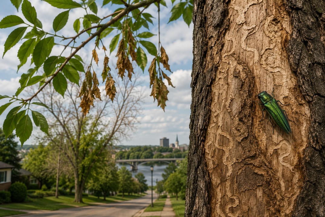 Emerald Ash Borer in Fredericton What Homeowners Need to Know Before a Tree Fails Emerald Ash Borer in Fredericton What Homeowners Need to Know Before a Tree Fails